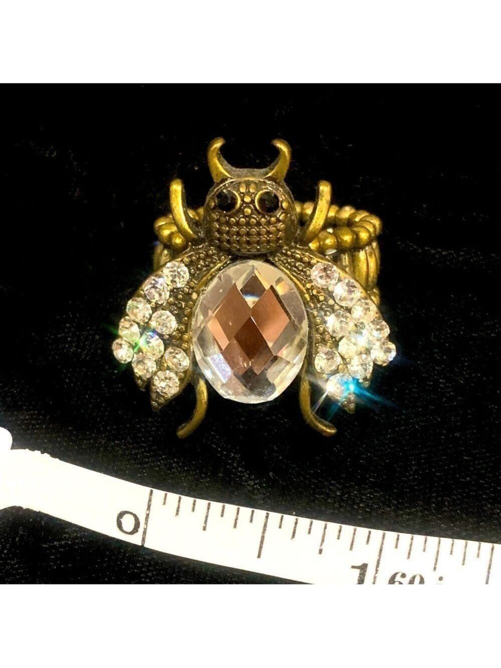 Set of 3 vintage style adjustable statement/cocktail rings